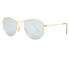 Ray-Ban RB3548N Hexagonal Flat Lenses Sunglasses - Gold/Grey