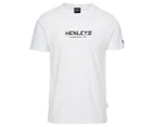 Henleys Men's Staggs Tee / T-Shirt / Tshirt - Bright White