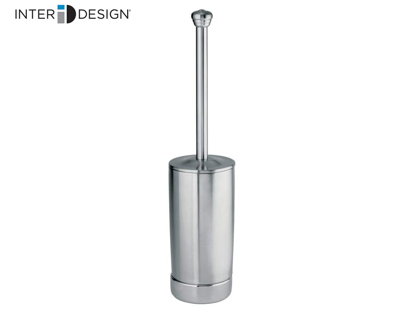 iDesign York Bowl Brush Set - Chrome Silver