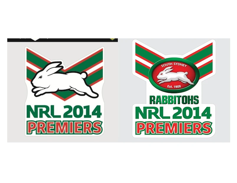 South Sydney Rabbitohs NRL Premiers 2014 Mini Decal Stickers