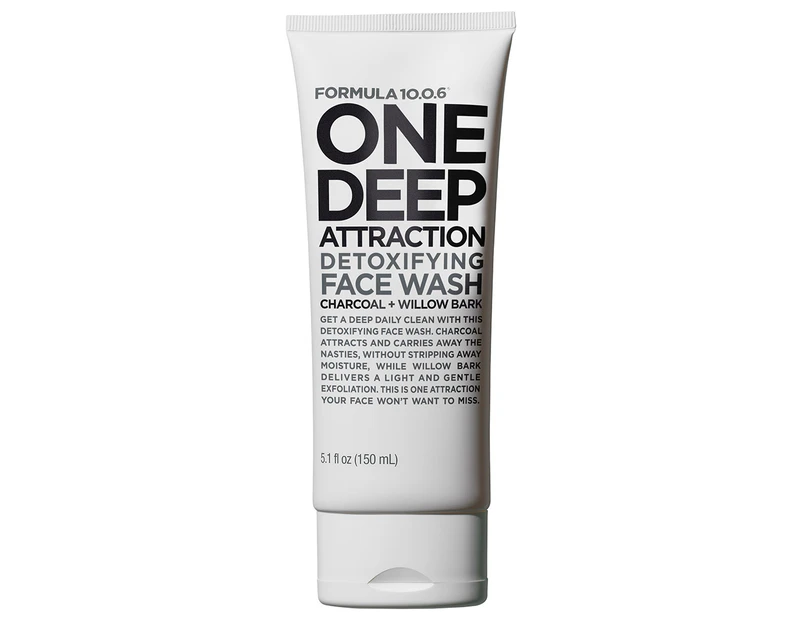 Formula 10.0.6 One Deep Attraction Detoxifying Face Wash Charcoal + Willow Bark 150mL