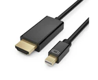 Black Mini DisplayPort DP to HDMI Cable Display Port For Microsoft Surface Pro/Macbook Pro/Macbook Air