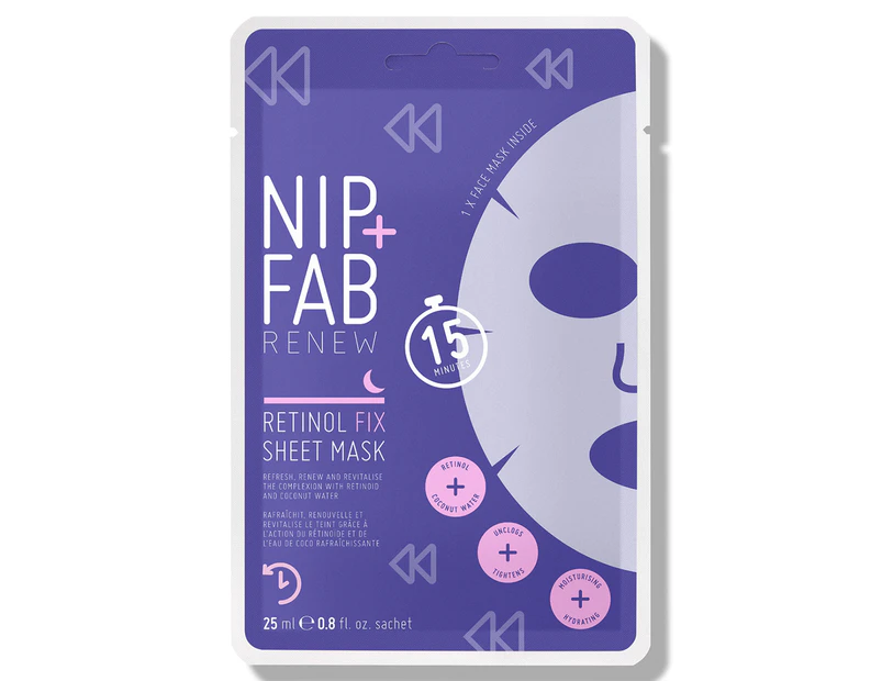 Nip+Fab Renew Retinol Fix Sheet Mask 25mL