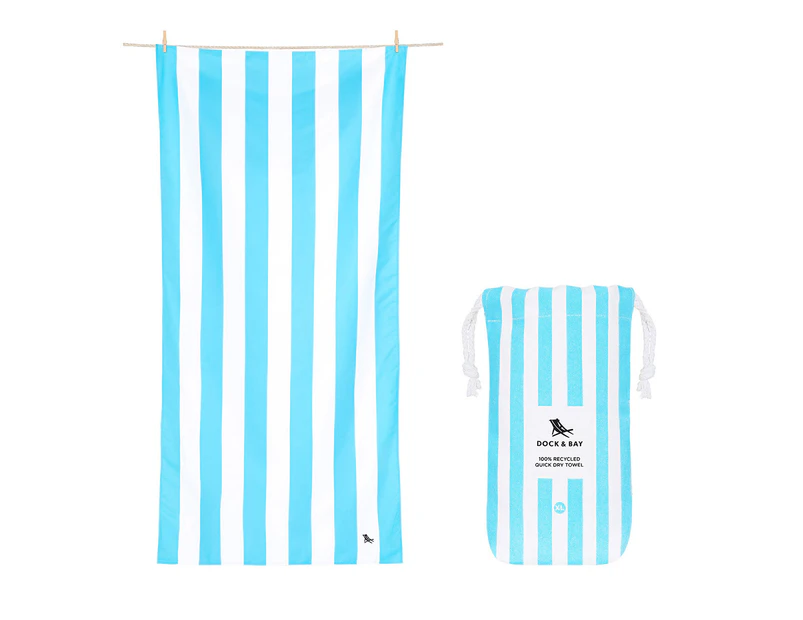 Dock & Bay : Beach Towel Cabana Light Collection XL - Tulum Blue