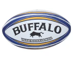 Buffalo Sport Size 5 International Rugby Union Ball - Blue
