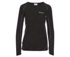 ThermaTech Women's SpeedDri Ultra Base Layer Long Sleeve Tee / T-Shirt / Tshirt - Black
