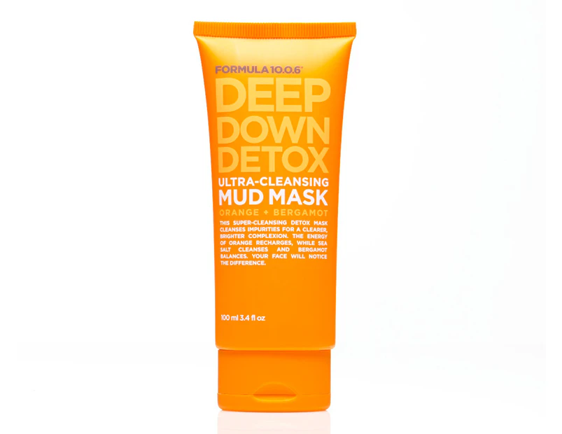 Formula 10.0.6 Deep Down Detox Ultra-Cleansing Mud Mask Orange & Bergamot 100mL