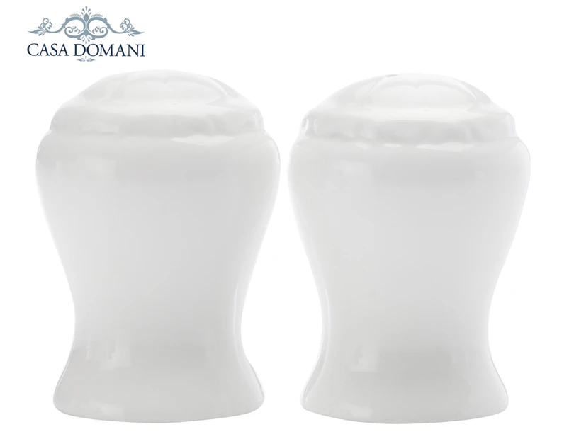 Casa Domani 2-Piece Casual White Florence Salt and Pepper Set - White