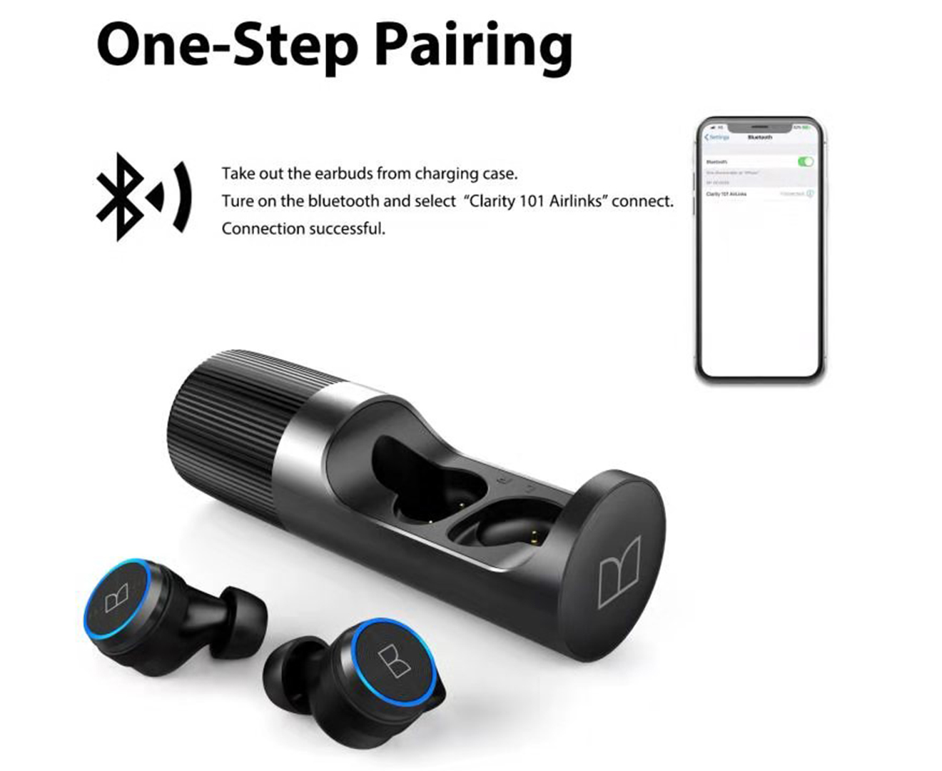 monster bluetooth earbuds clarity 101 airlinks