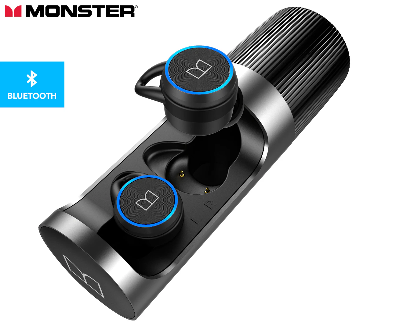 Monster Bluetooth Achieve 101 Airlinks Wireless In-Ear Earphones w/ Mic/IPX5 BLK