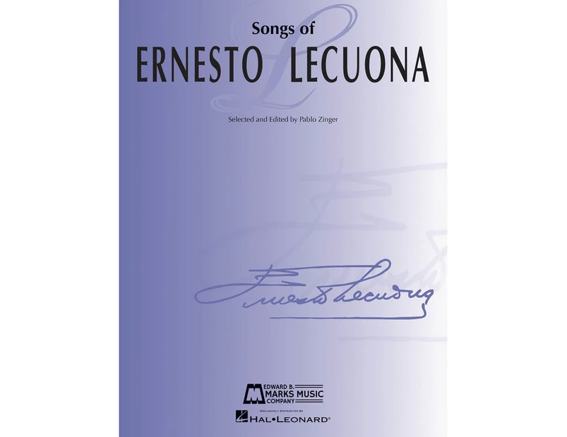 Songs Of Ernesto Lecuona (Softcover Book)