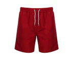 Front Row Mens Board Shorts (Vintage Red/Vintage Red) - RW6073