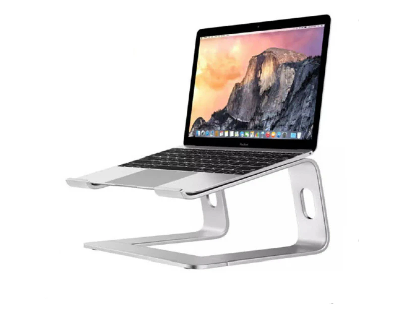 WACWAGNER  Portable Aluminium Laptop Stand Tray Holder Cooling Riser For 11-15.4in MacBook Silver