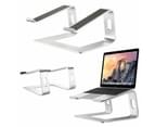 WACWAGNER  Portable Aluminium Laptop Stand Tray Holder Cooling Riser For 11-15.4in MacBook Silver 4