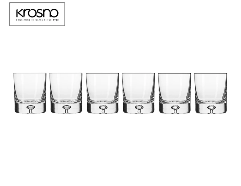 Set of 6 Krosno 250mL Legend Whisky Glasses
