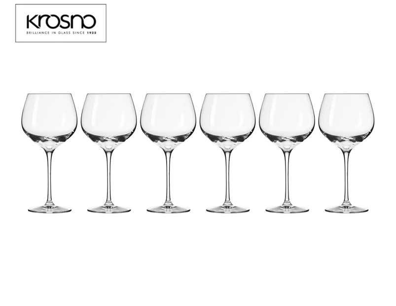 Set of 6 Krosno 570mL Harmony Wine Glasses