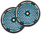 Root Industries HoneyCore 120mm Wheels | Black PU | Pair | Sky Blue