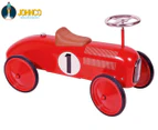 Johnco Kids' Metal Speedster Scoot-A-Long Ride-On Car - Cherry Red