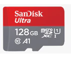 SanDisk 128GB Memory Card Ultra microSD SDHC SDXC UHS-I 100MB/s Full HD Class 10 AU WARRANTY