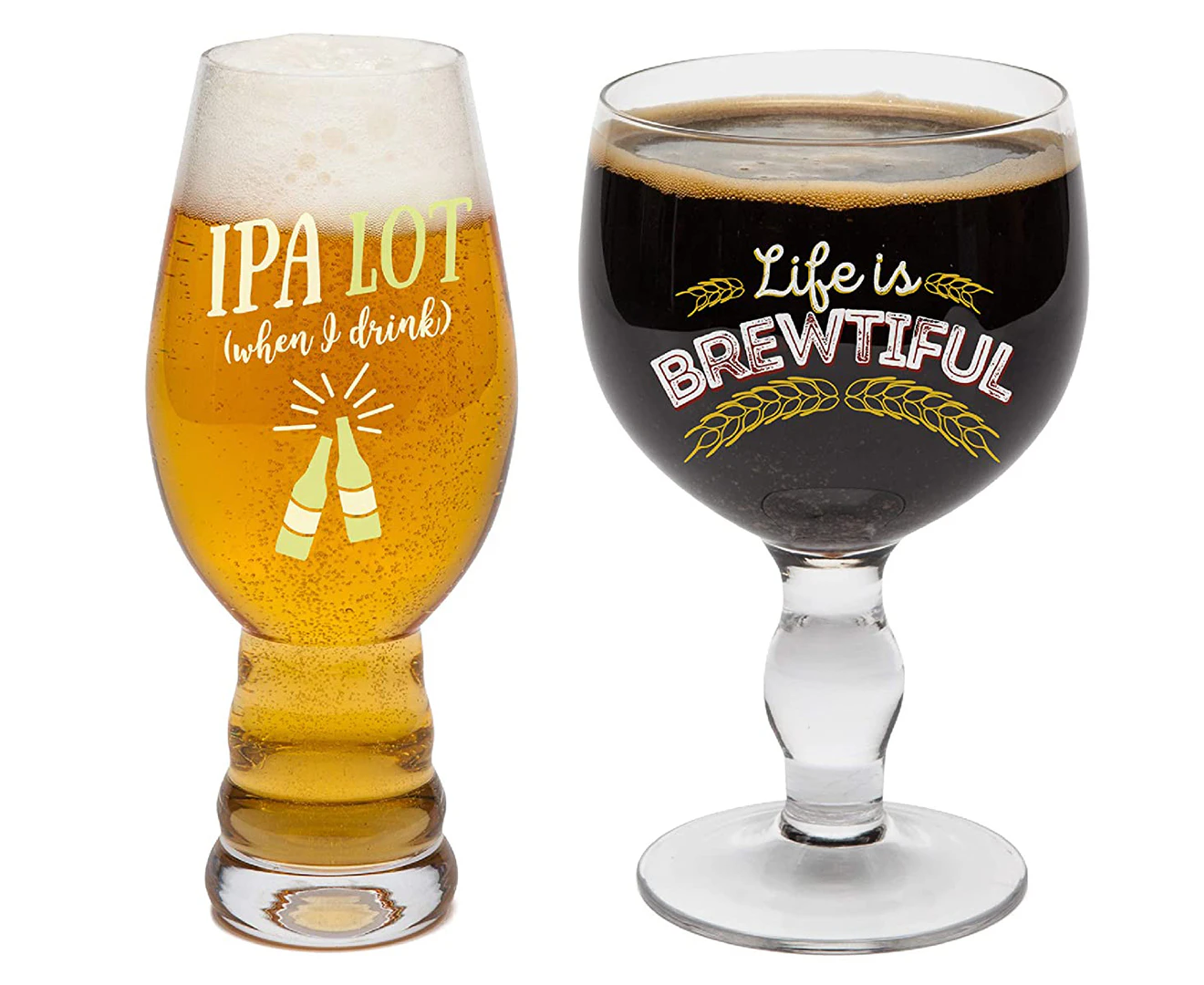 Beer Snob Glass 2-Piece Set