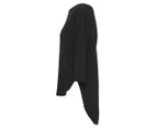 Foxwood Women's Macy Curved Hem Tee / T-Shirt / Tshirt - Black