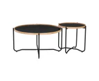 TANIX Coffee Table - Round - Black