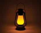 Is Gift Glowing LED Hurricane Lamp - Matte Black/Yellow