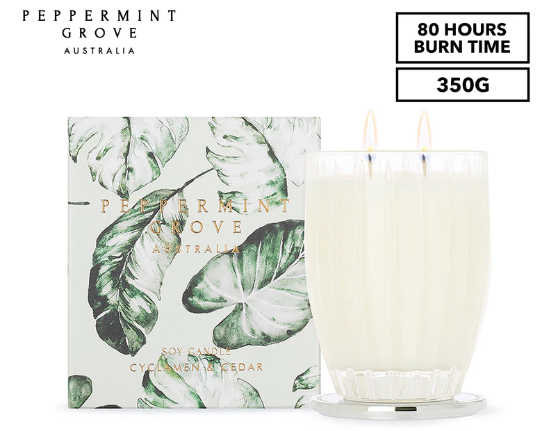 Peppermint Grove Large Soy Candle 350g - Limited Edition Cyclamen & Cedar