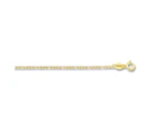 Bevilles 9ct Yellow Gold 45cm Long Curb Chain Necklace 0