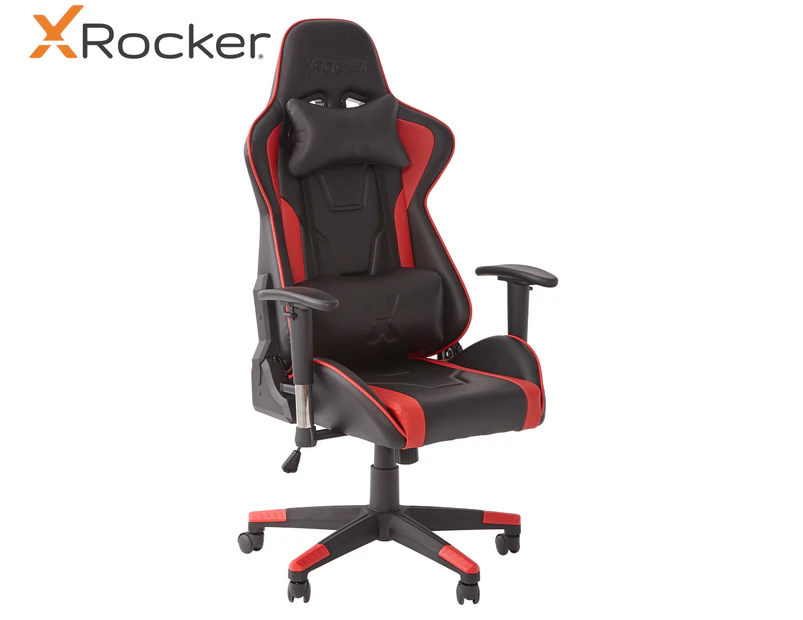 X Rocker Bravo Esport Gaming Chair w/ Comfort Adjustability - Black/Red