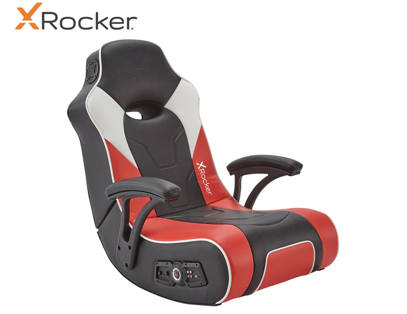 X Rocker G-Force 2.1 Floor Rocker Gaming Chair - Black/Red