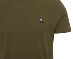 Le Coq Sportif Men's Essentiel Logo Tee / T-Shirt / Tshirt - Khaki