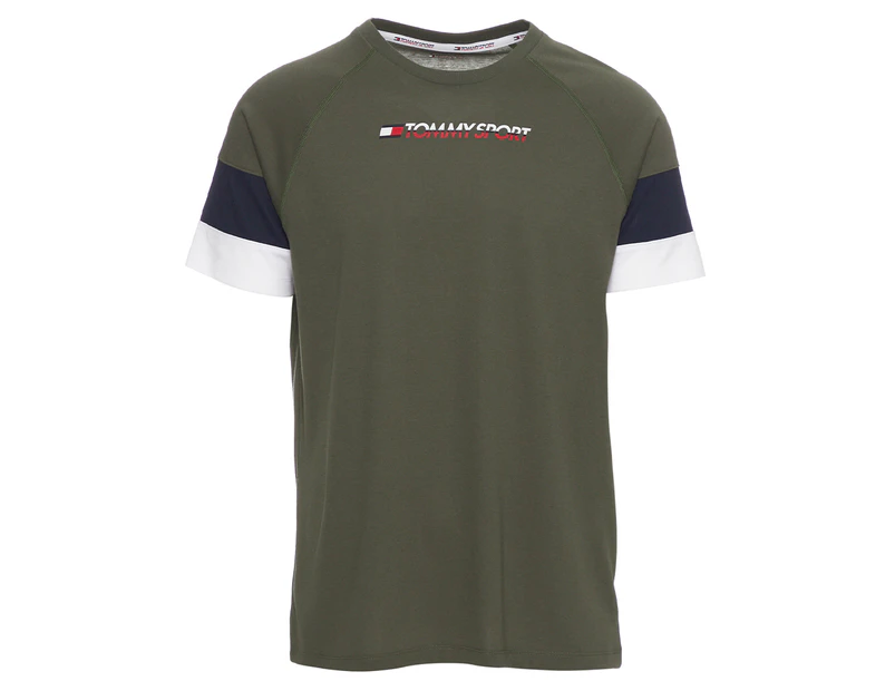 Tommy Hilfiger Sport Men's Block Tee / T-Shirt / Tshirt - Beetle