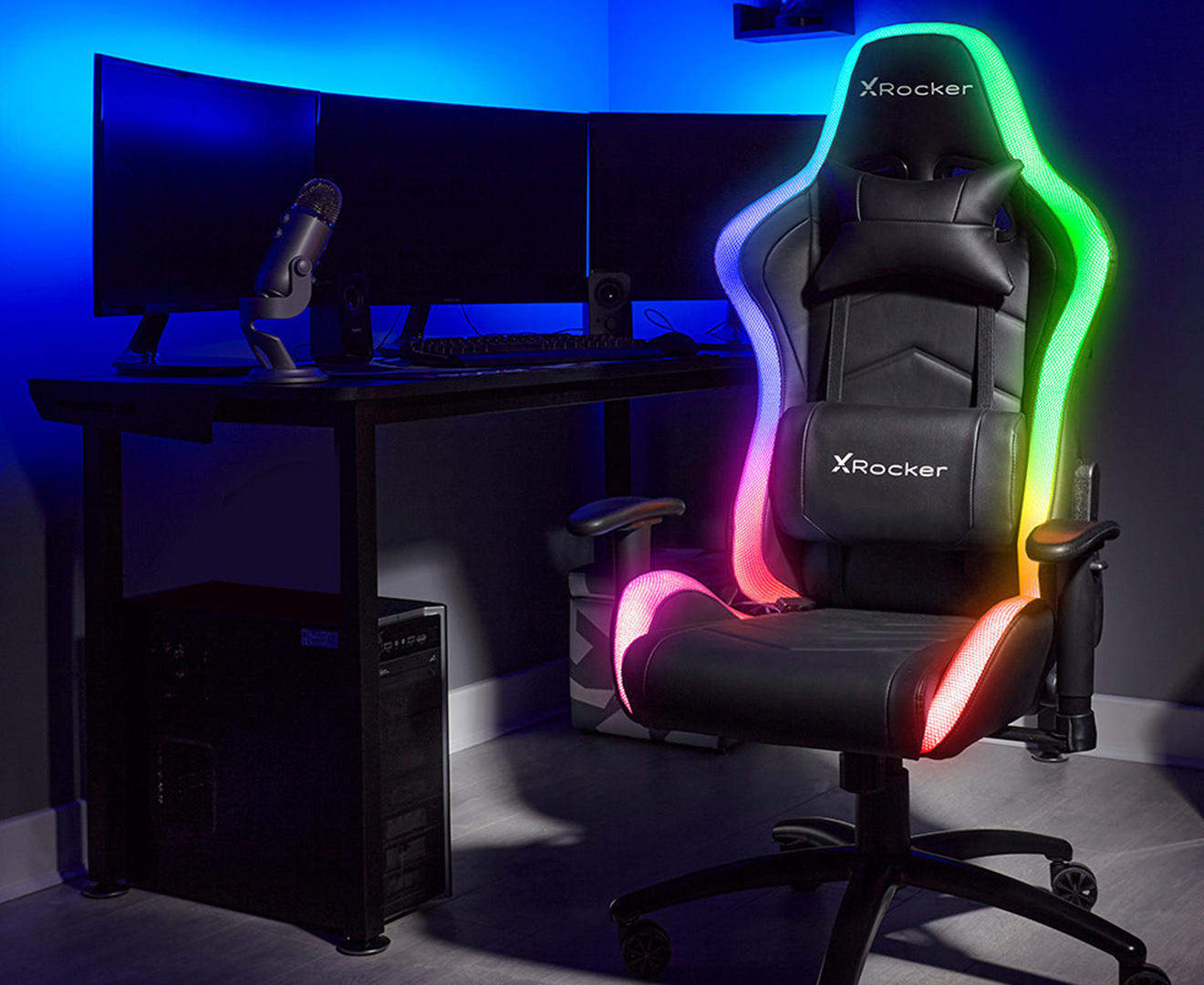 light up rocker gaming chair