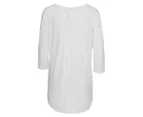 Foxwood Women's Macy Curved Hem Tee / T-Shirt / Tshirt - White