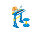 Kids' Keyboard w/ Stool & Mic - Blue