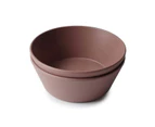 Mushie Bowl (Set of 2) - Round - Woodchuck