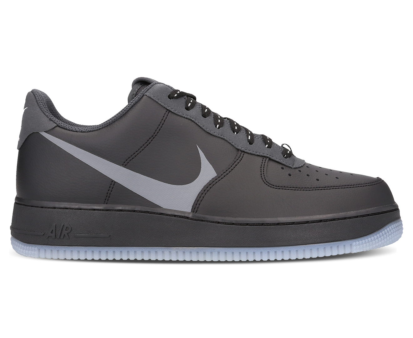 Nike Men's Air Force 1 '07 LV8 3 Sneakers - Black/Silver Lilac ...