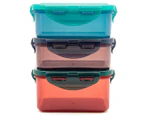 Lock & Lock Eco Short Rectangular Food Container 3-Pack - Assorted