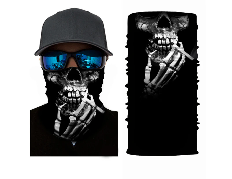Cigar Skull Face Tubes Gaiter Tubes Fishing     Headwear Bandana   Gaiter Neck Scarf