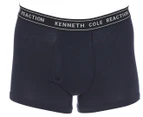 Kenneth Cole Men's Cotton Stretch Trunks 3-Pack - Sky Captain/Scarlet/Grey Heather