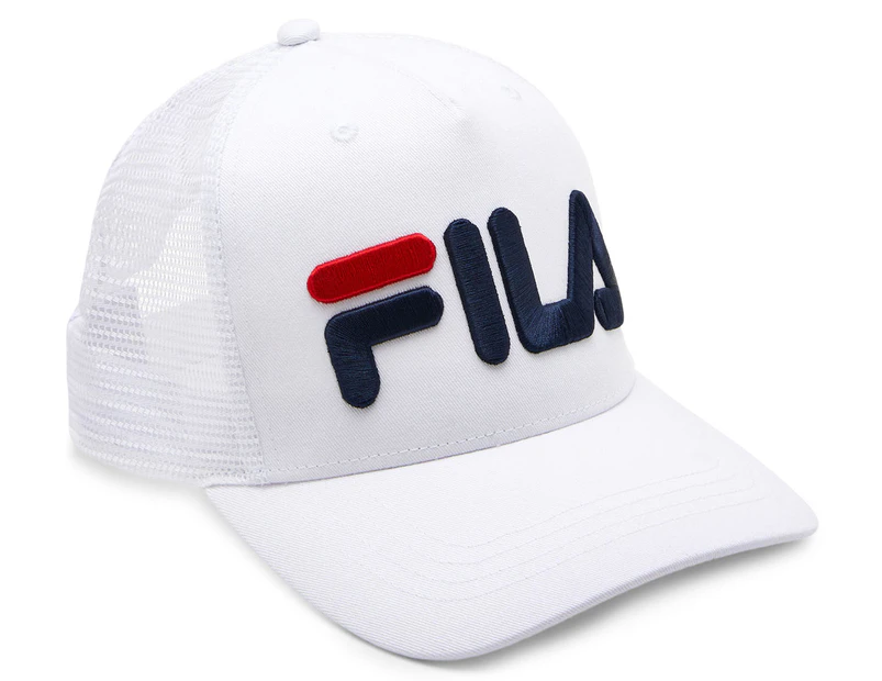 FILA Abe Mesh Back Trucker Hat - White