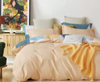 Gioia Casa Danny Fully Reversible Quilt Cover Set - Yellow/Teal