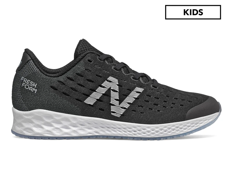 New Balance Kids' Fresh Foam Zante Pursuit Running Shoes - Black/Silver/White