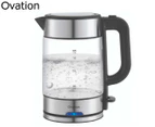Ovation 1.7L Electric 360° Cordless Glass Kettle w/Boil Dry Protection/Auto Off