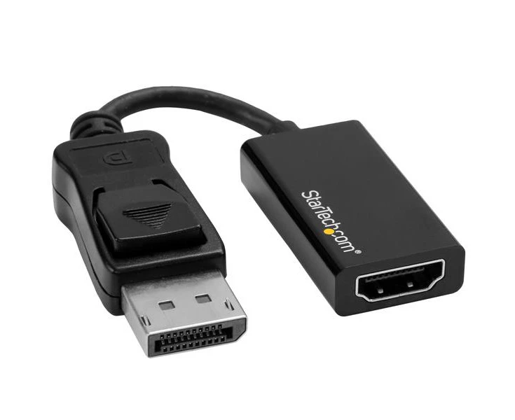 Star Tech DisplayPort To HDMI 2.0 Adapter 4K/60Hz For PC/Monitors/Laptops Black