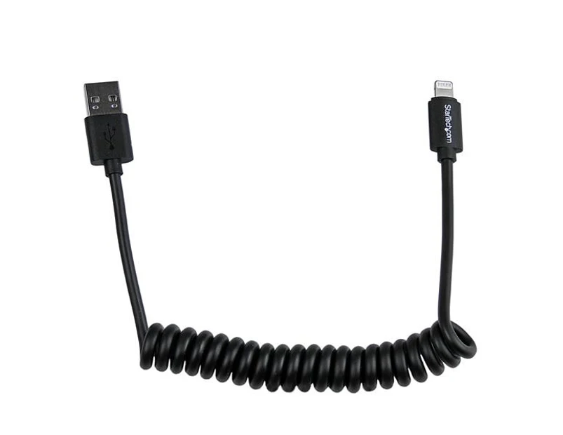 StarTech 2ft Coiled Lightning to USB Cable Charge and Sync