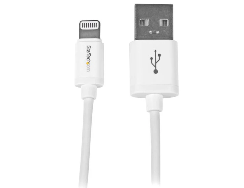 StarTech 0.3m 11in Short White Apple Lightning to USB Cable