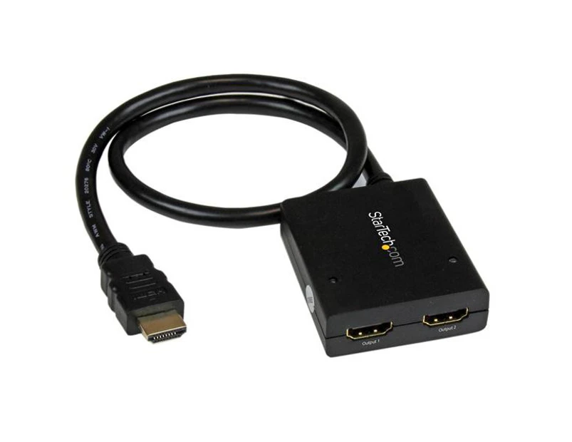 StarTech HDMI 2-Port 4K Video Splitter with USB or Power Adapter