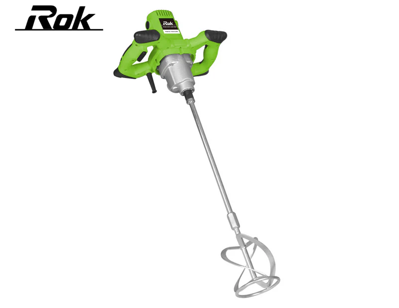 ROK 1600W Variable Speed Paint Mixer - Black/Green